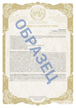 Образец Приложение к СТО 01.064.00220722.2-2020 Кыштым Сертификат СТО 01.064.00220722.2-2020 